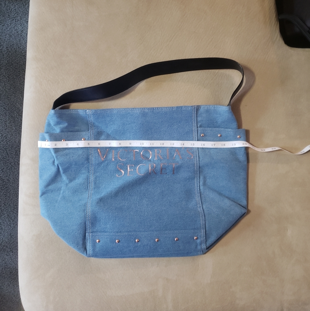 NWT Victoria's Secret denim tote bag - Picture 3 of 6